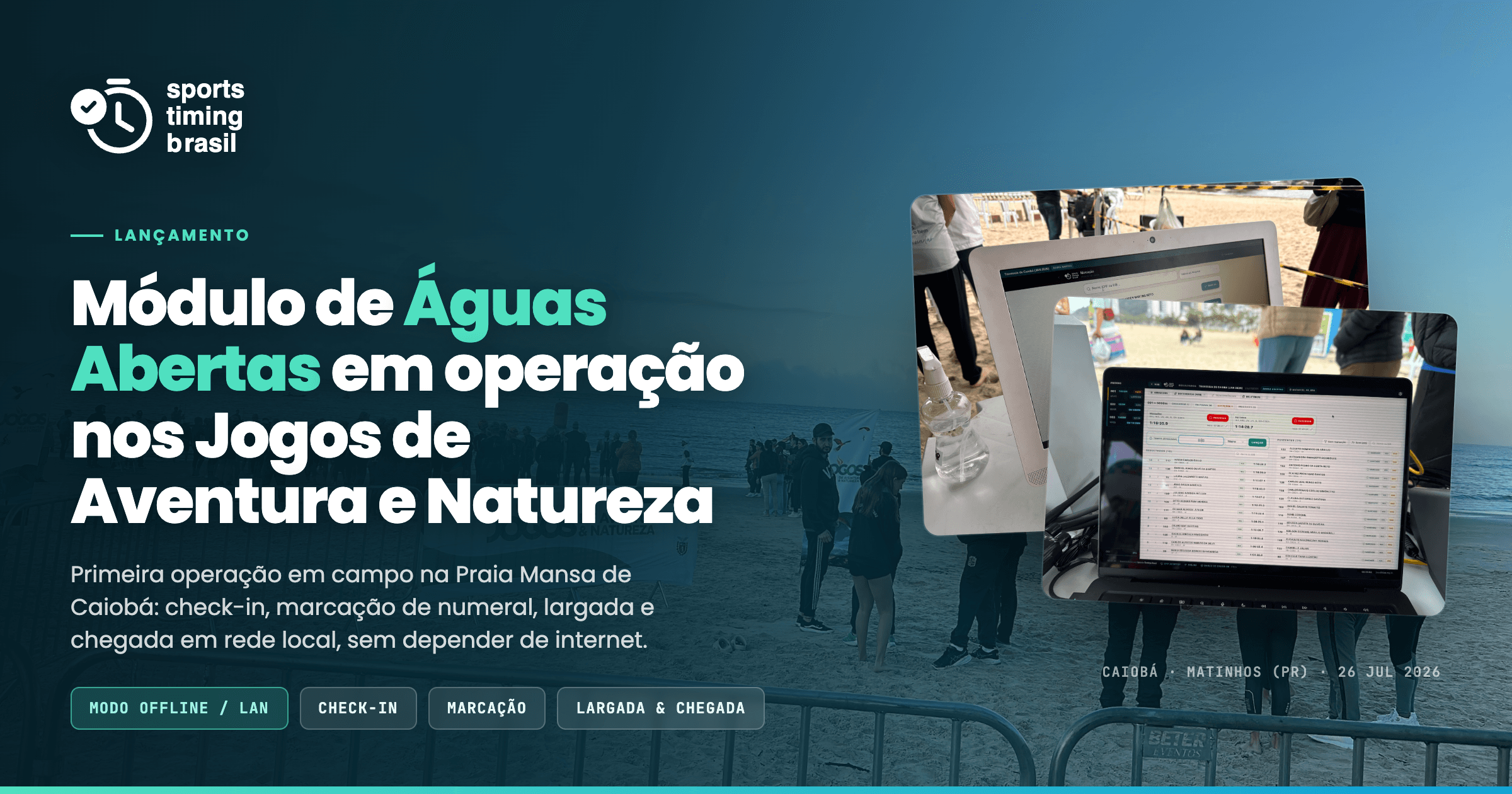 Lançamento do Módulo de Águas Abertas (OW) e Operação nos Jogos de Aventura e Natureza